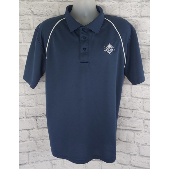 Stitches Other - Tampa Bay Rays MLB Stitches Dri-Fit Polo, Large
